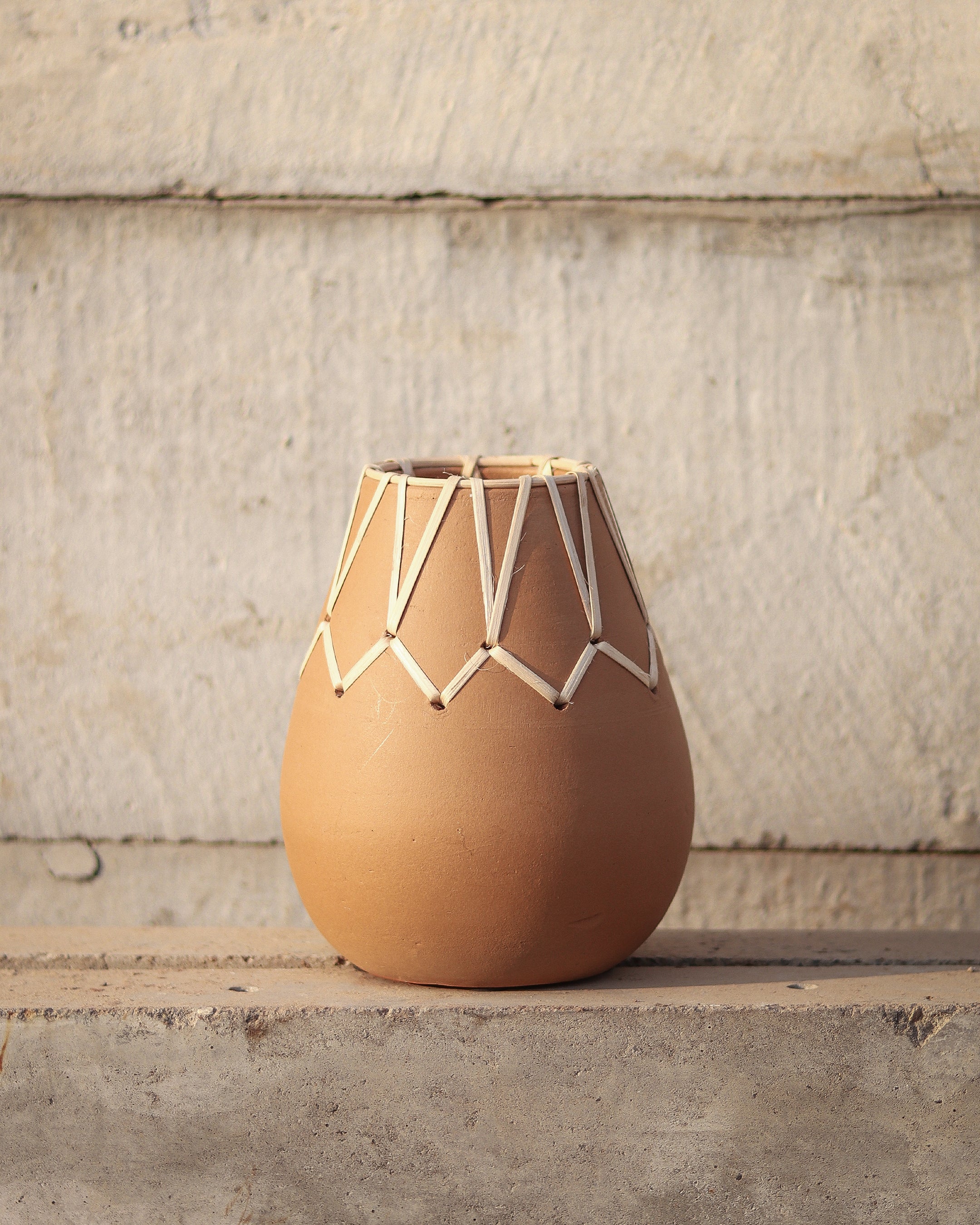 TerraWeave - Terra Classic Terracotta Vase
