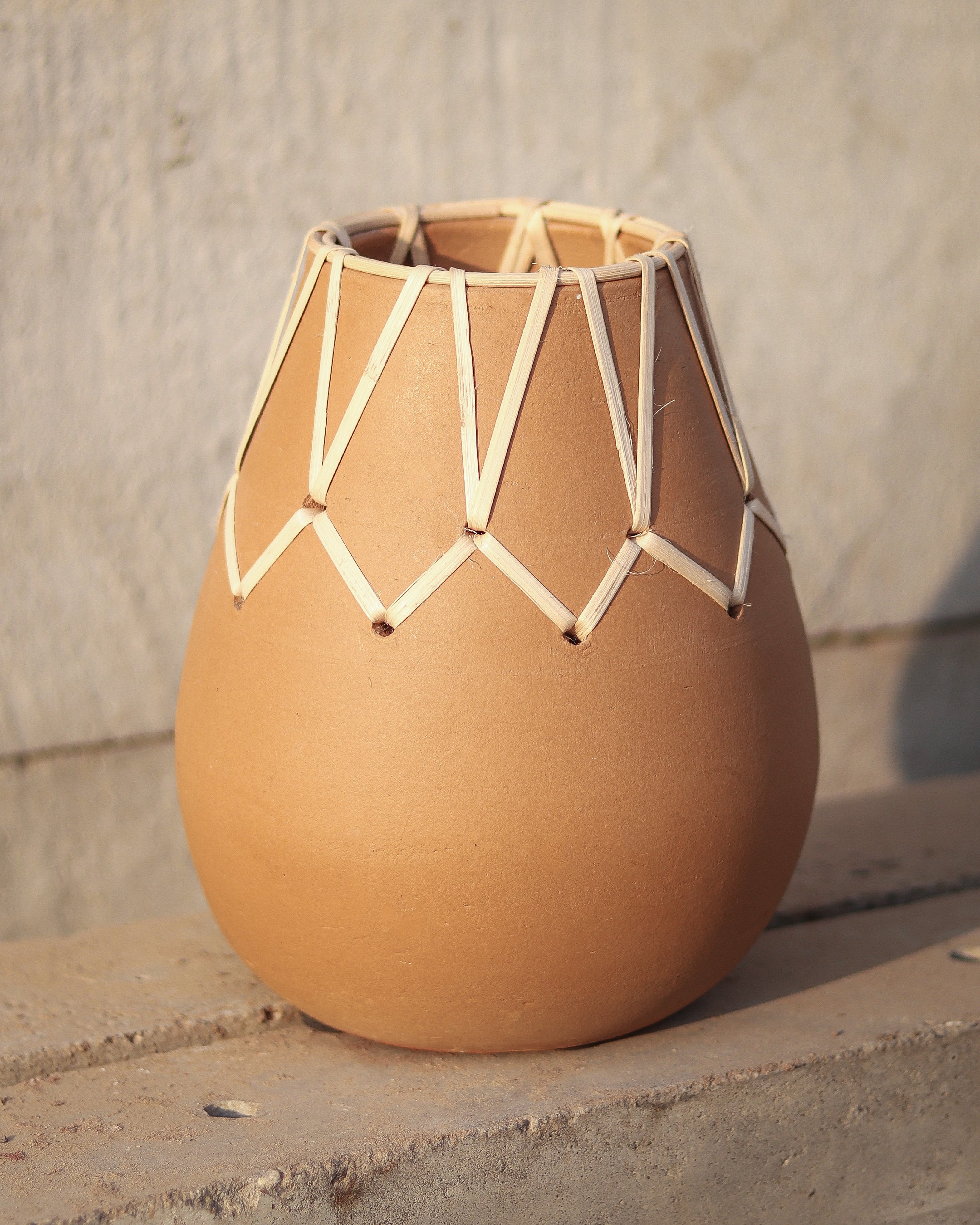 TerraWeave - Terra Classic Terracotta Vase