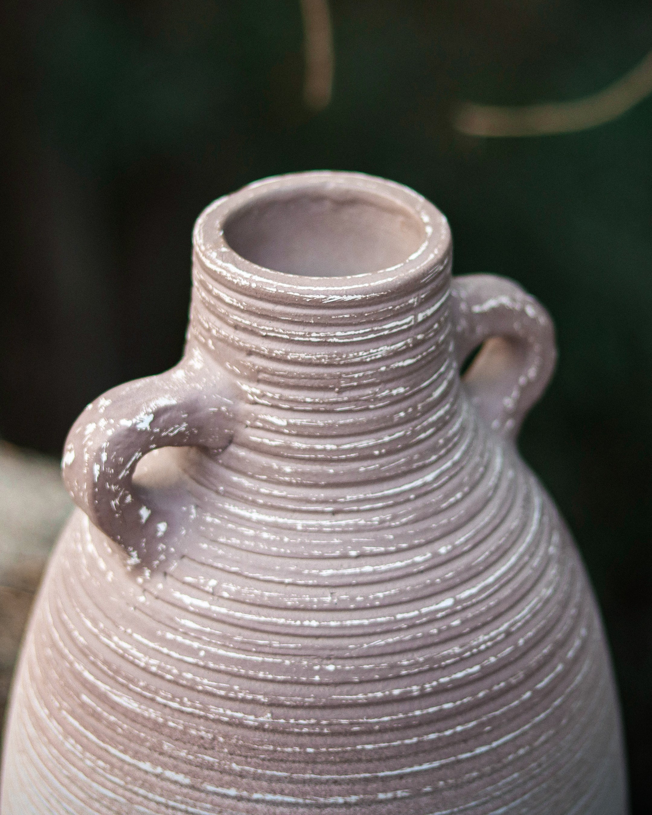 ORIN- Dusty Beige Terracotta Vase