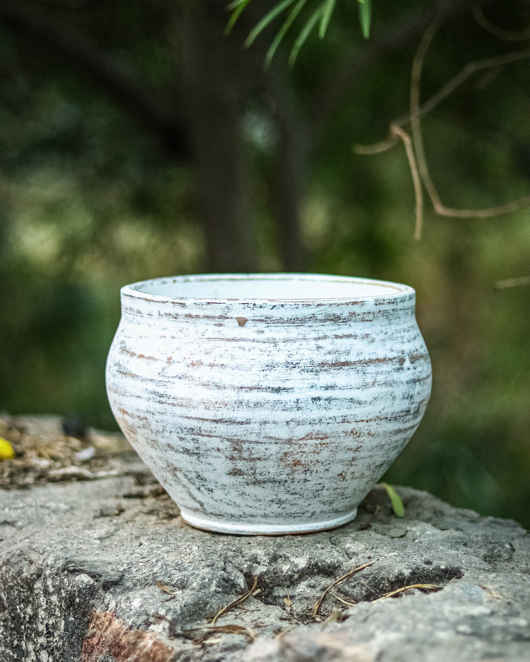 Terra White Terracotta Vase