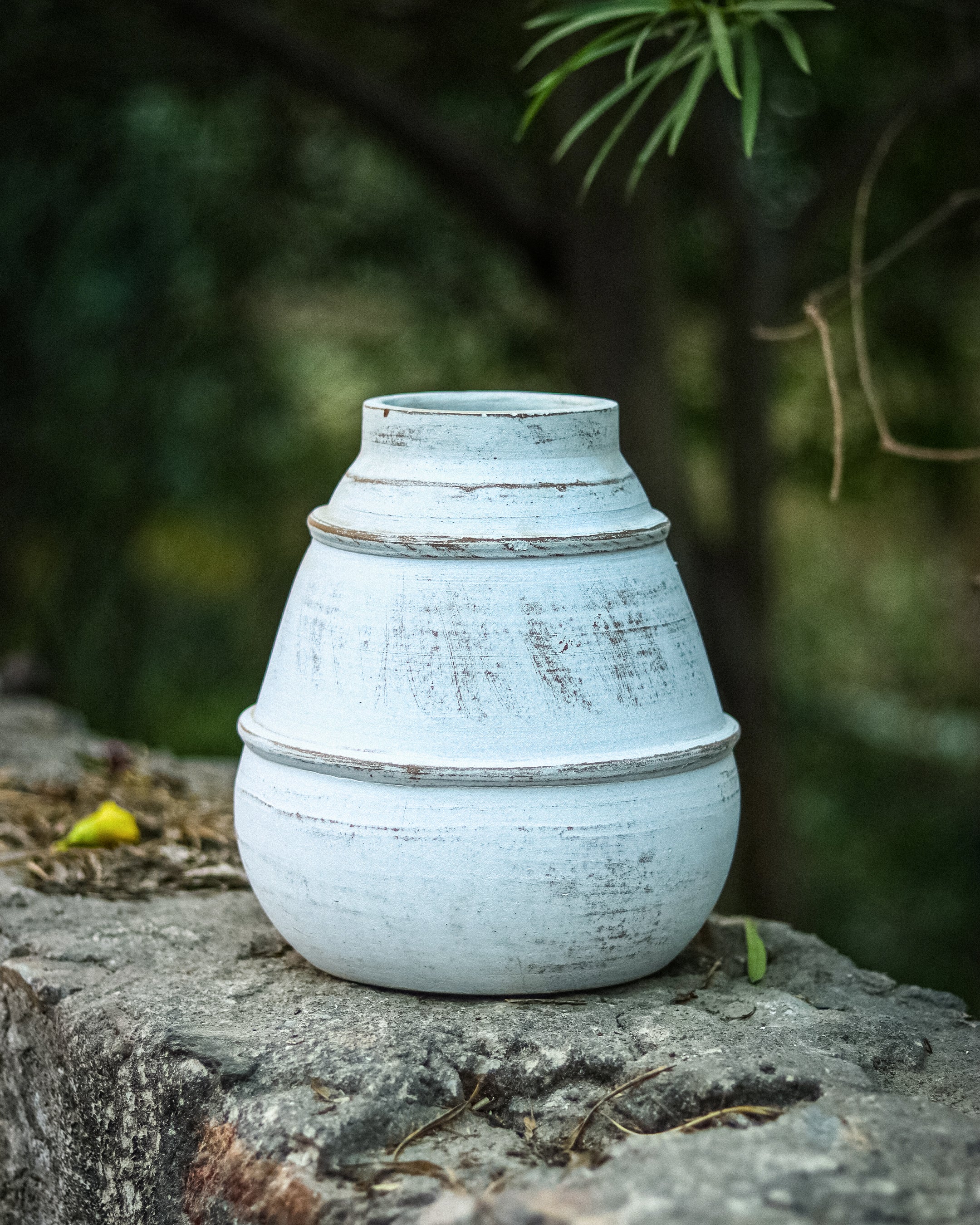 Terra White Terracotta Vase