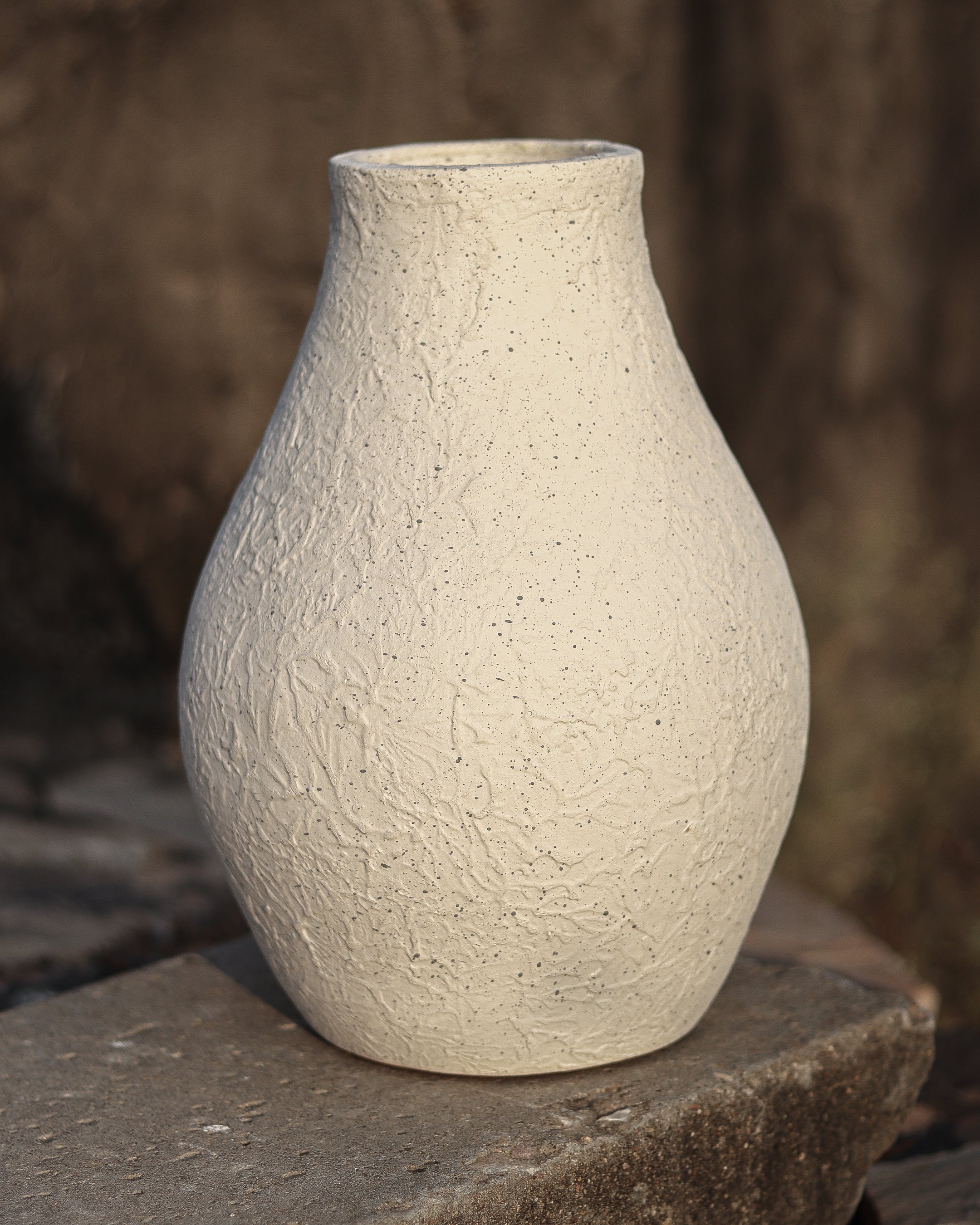 EMBER - Terra White Terracotta Vase
