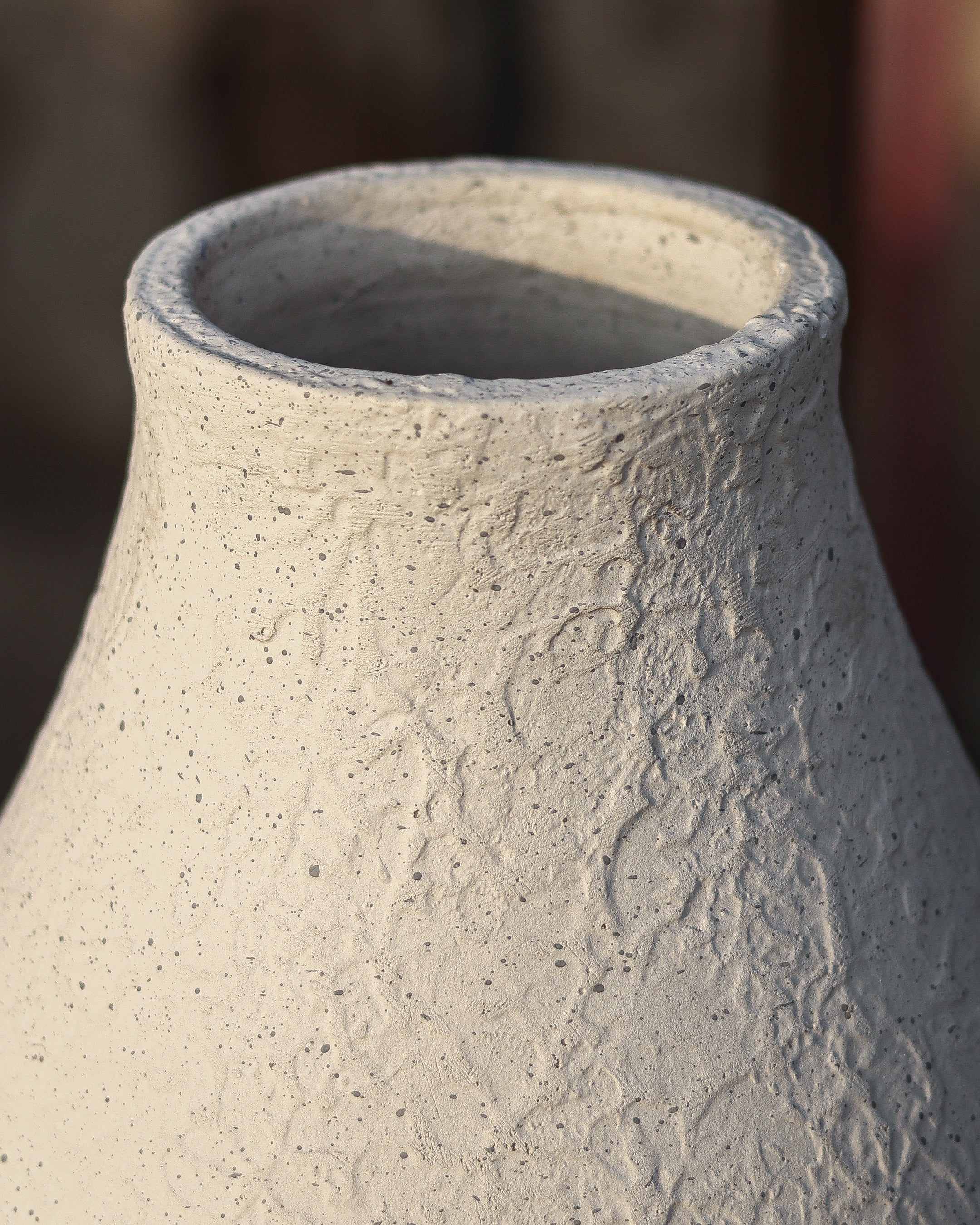 EMBER - Terra White Terracotta Vase