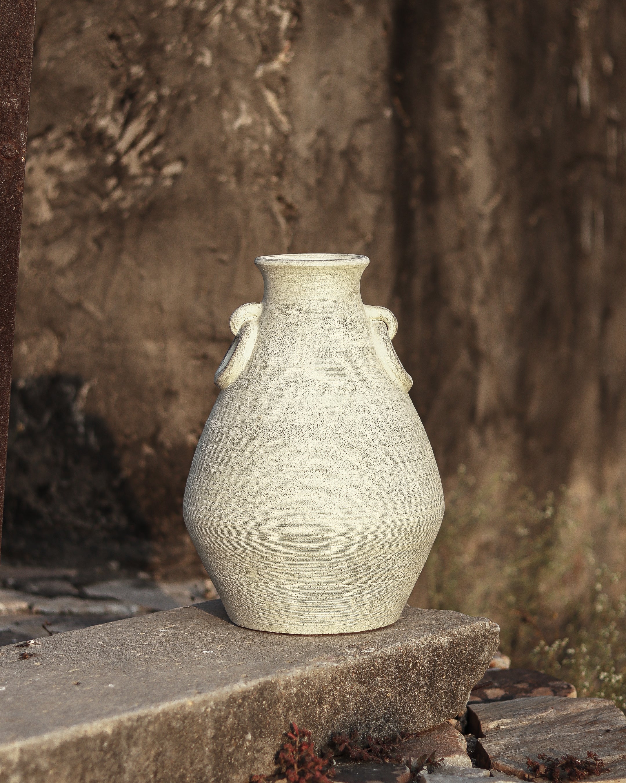 HAVEN - Terra White Terracotta Vase
