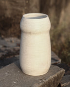 COLUMN - Terra White Terracotta Vase