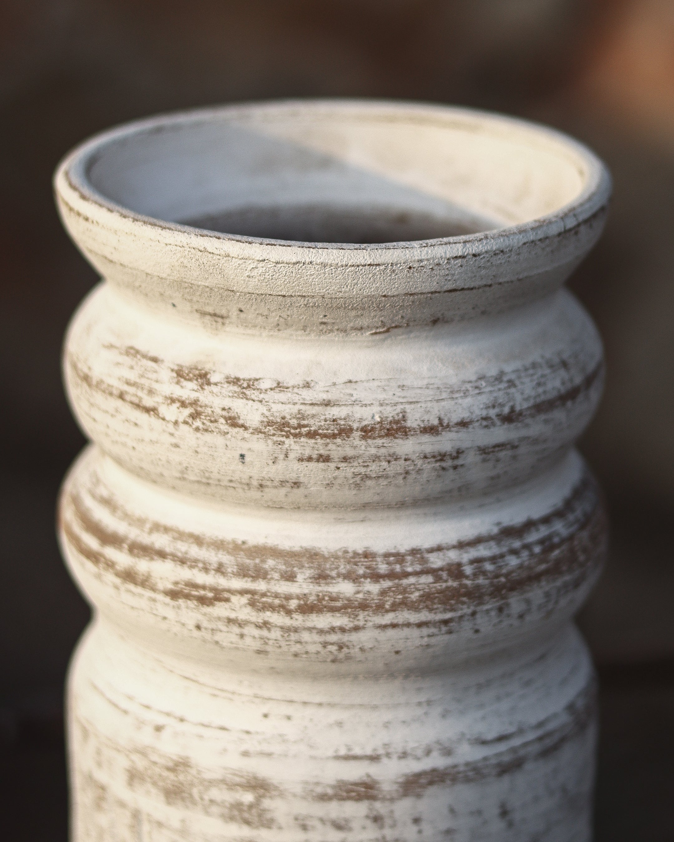 HERITAGE - Terra White Terracotta Vase