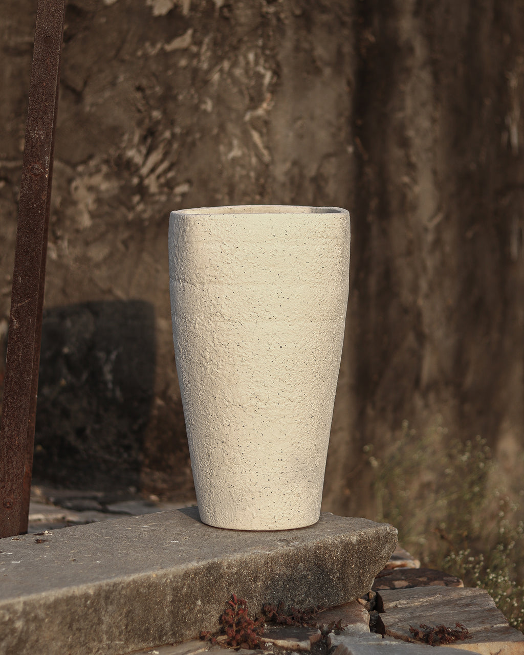 FORM - Terra White Terracotta Vase