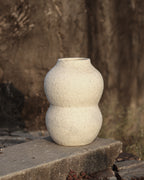 CURVE - Terra White Terracotta Vase