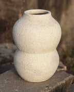 CURVE - Terra White Terracotta Vase