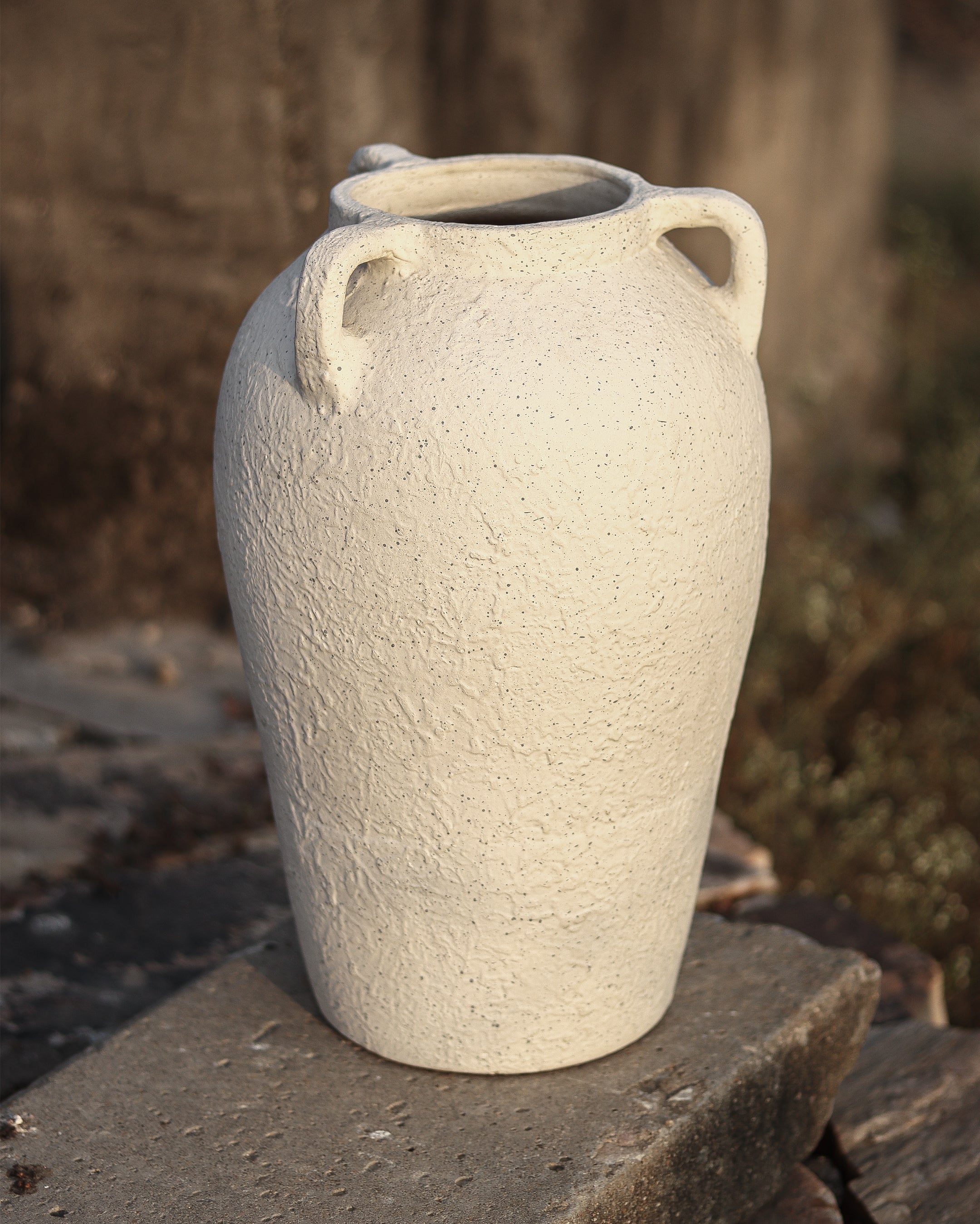 VESSEL - Terra White Terracotta Vase