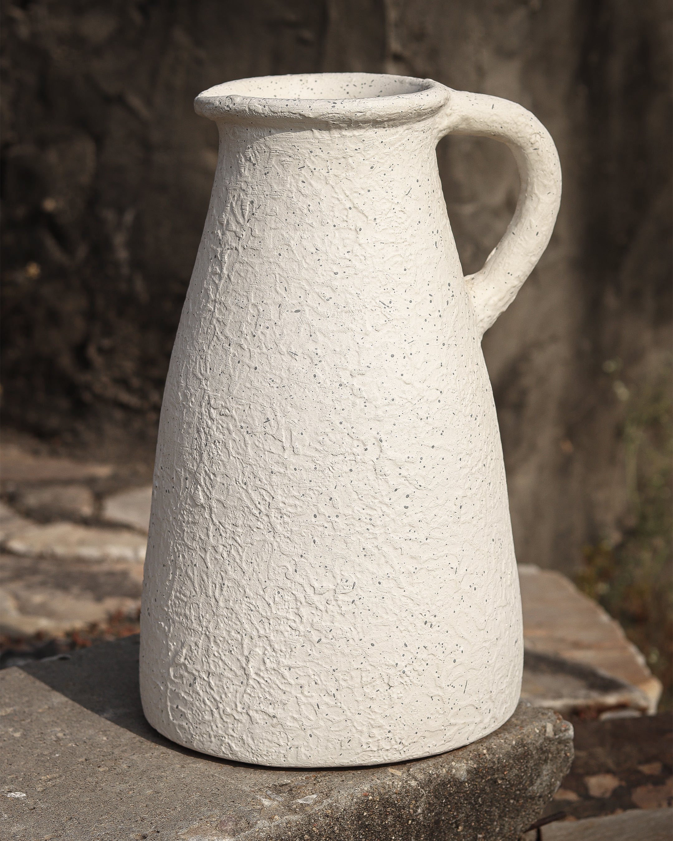 POUR - Terra White Terracotta Vase